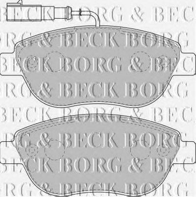 BORG & BECK BBP1717 Комплект гальмівних колодок, дискове гальмо