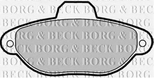 BORG & BECK BBP1738 Комплект гальмівних колодок, дискове гальмо