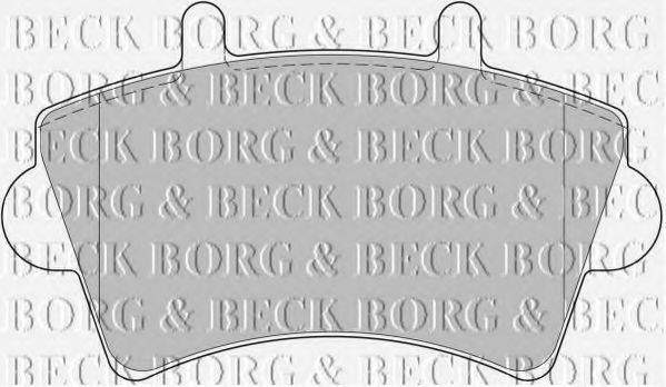 BORG & BECK BBP1746 Комплект гальмівних колодок, дискове гальмо