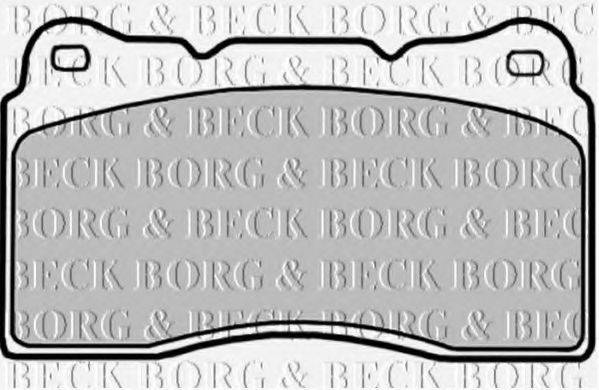 BORG & BECK BBP1784 Комплект гальмівних колодок, дискове гальмо
