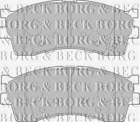 BORG & BECK BBP1792 Комплект гальмівних колодок, дискове гальмо