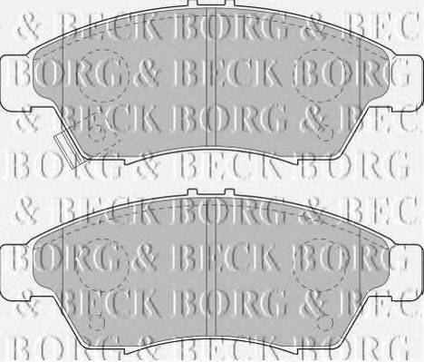 BORG & BECK BBP1802 Комплект гальмівних колодок, дискове гальмо