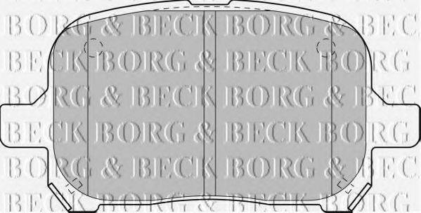 BORG & BECK BBP1810 Комплект гальмівних колодок, дискове гальмо