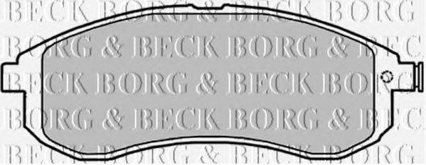 BORG & BECK BBP1840 Комплект гальмівних колодок, дискове гальмо