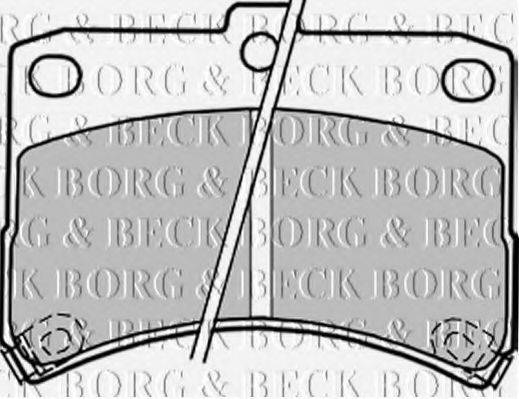 BORG & BECK BBP1847 Комплект гальмівних колодок, дискове гальмо