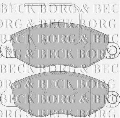 BORG & BECK BBP1850 Комплект гальмівних колодок, дискове гальмо