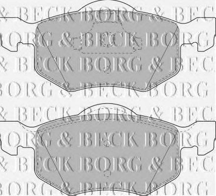 BORG & BECK BBP1858 Комплект гальмівних колодок, дискове гальмо