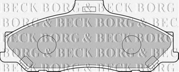 BORG & BECK BBP1887 Комплект гальмівних колодок, дискове гальмо