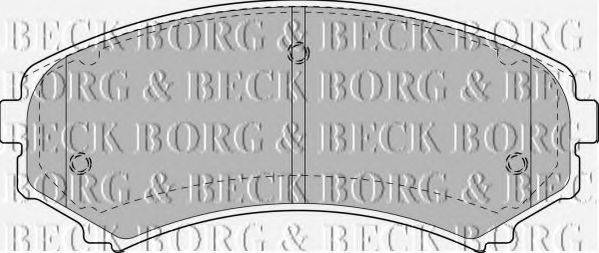 BORG & BECK BBP1891 Комплект гальмівних колодок, дискове гальмо