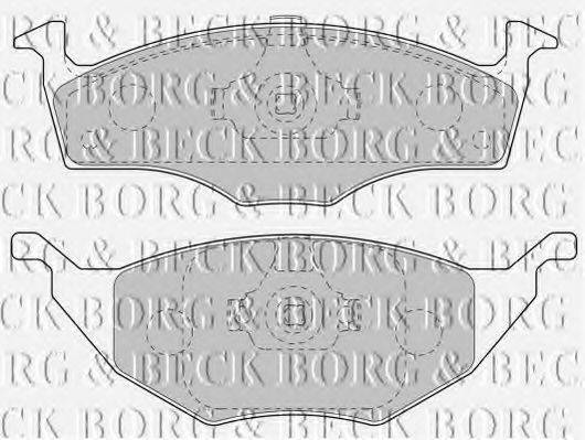 BORG & BECK BBP1904 Комплект гальмівних колодок, дискове гальмо
