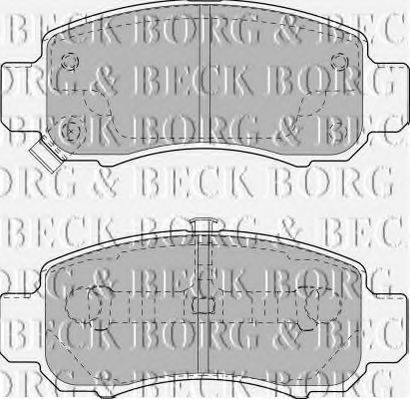 BORG & BECK BBP1906 Комплект гальмівних колодок, дискове гальмо
