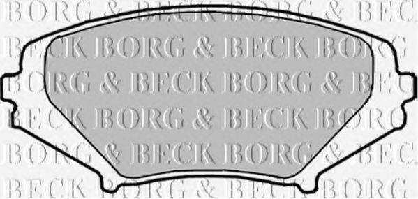 BORG & BECK BBP1915 Комплект гальмівних колодок, дискове гальмо