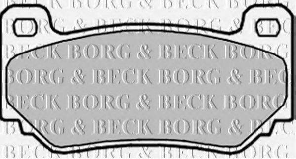 BORG & BECK BBP1940 Комплект гальмівних колодок, дискове гальмо