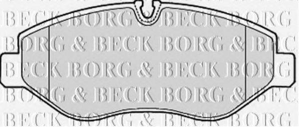 BORG & BECK BBP1974 Комплект гальмівних колодок, дискове гальмо