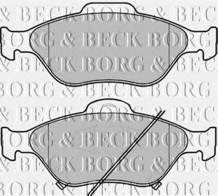 BORG & BECK BBP1999 Комплект гальмівних колодок, дискове гальмо