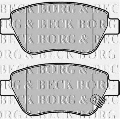 BORG & BECK BBP2000 Комплект гальмівних колодок, дискове гальмо