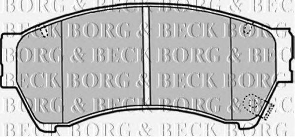 BORG & BECK BBP2027 Комплект гальмівних колодок, дискове гальмо
