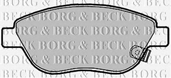 BORG & BECK BBP2028 Комплект гальмівних колодок, дискове гальмо