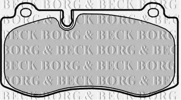 BORG & BECK BBP2036 Комплект гальмівних колодок, дискове гальмо