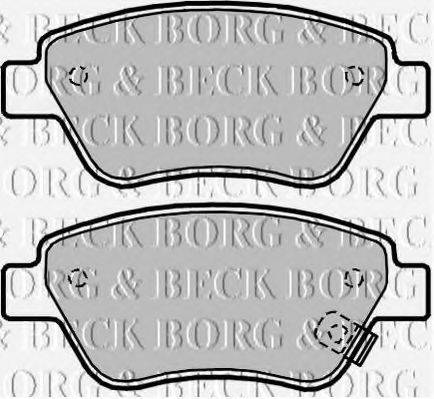 BORG & BECK BBP2042 Комплект гальмівних колодок, дискове гальмо