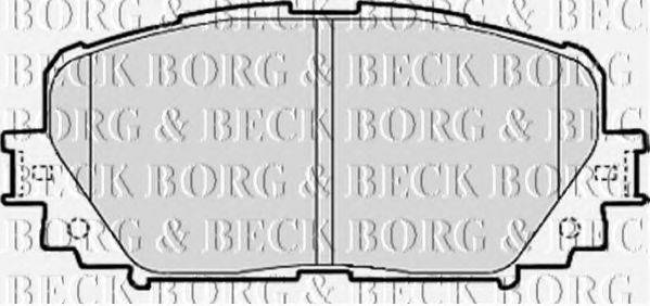 BORG & BECK BBP2073 Комплект гальмівних колодок, дискове гальмо