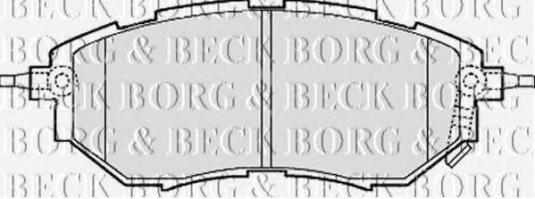 BORG & BECK BBP2077 Комплект гальмівних колодок, дискове гальмо