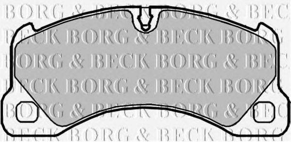 BORG & BECK BBP2101 Комплект гальмівних колодок, дискове гальмо