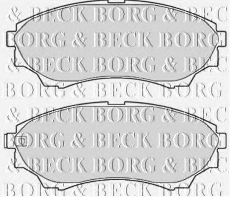 BORG & BECK BBP2119 Комплект гальмівних колодок, дискове гальмо