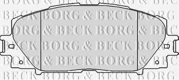 BORG & BECK BBP2123 Комплект гальмівних колодок, дискове гальмо