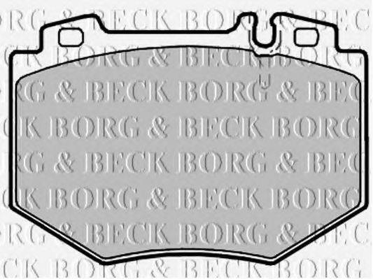 BORG & BECK BBP2137 Комплект гальмівних колодок, дискове гальмо