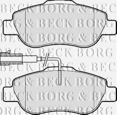 BORG & BECK BBP2149 Комплект гальмівних колодок, дискове гальмо