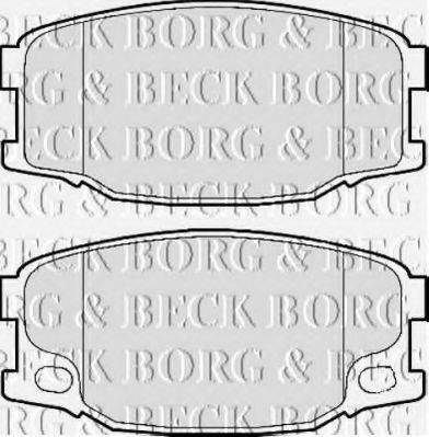 BORG & BECK BBP2158 Комплект гальмівних колодок, дискове гальмо