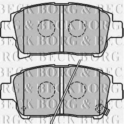 BORG & BECK BBP2164 Комплект гальмівних колодок, дискове гальмо