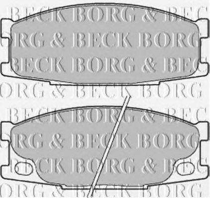 BORG & BECK BBP2193 Комплект гальмівних колодок, дискове гальмо