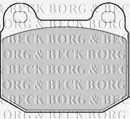 BORG & BECK BBP2194 Комплект гальмівних колодок, дискове гальмо