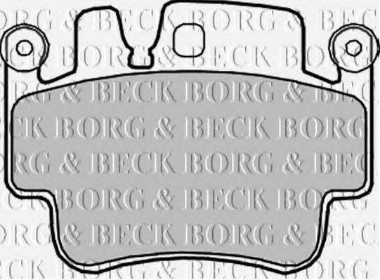 BORG & BECK BBP2202 Комплект гальмівних колодок, дискове гальмо