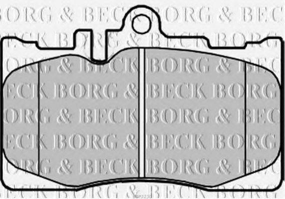 BORG & BECK BBP2230 Комплект гальмівних колодок, дискове гальмо