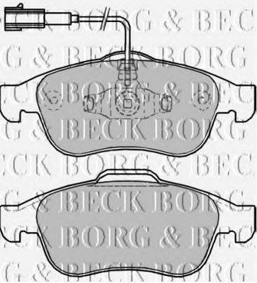 BORG & BECK BBP2245 Комплект гальмівних колодок, дискове гальмо