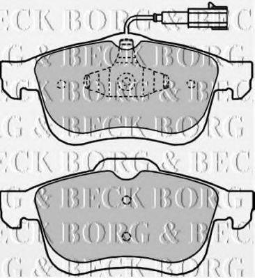 BORG & BECK BBP2250 Комплект гальмівних колодок, дискове гальмо