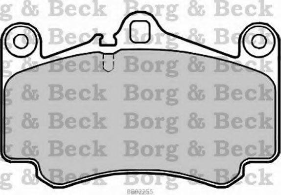 BORG & BECK BBP2255 Комплект гальмівних колодок, дискове гальмо