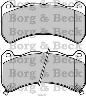 BORG & BECK BBP2294 Комплект гальмівних колодок, дискове гальмо