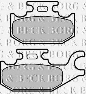 BORG & BECK BBP2343 Комплект гальмівних колодок, дискове гальмо