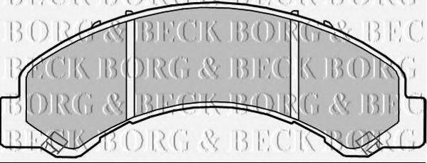 BORG & BECK BBP2362 Комплект гальмівних колодок, дискове гальмо