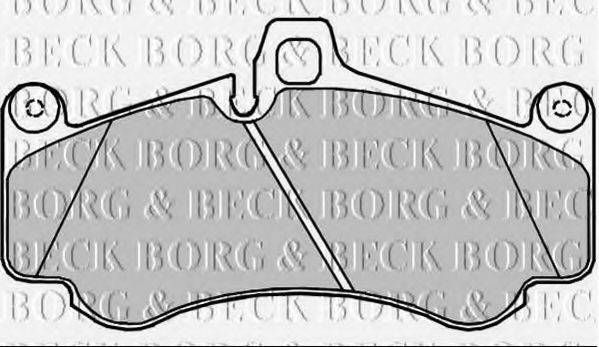 BORG & BECK BBP2371 Комплект гальмівних колодок, дискове гальмо