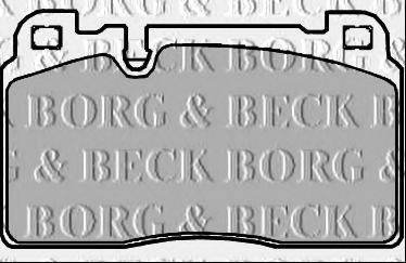BORG & BECK BBP2382 Комплект гальмівних колодок, дискове гальмо