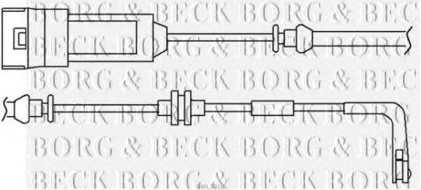 BORG & BECK BWL3018 Сигналізатор, знос гальмівних колодок