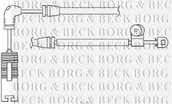 BORG & BECK BWL3021 Сигналізатор, знос гальмівних колодок