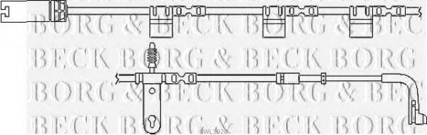 BORG & BECK BWL3028 Сигналізатор, знос гальмівних колодок