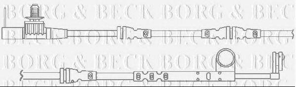 BORG & BECK BWL3119 Сигналізатор, знос гальмівних колодок