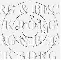 BORG & BECK BBD4342 гальмівний диск